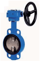 Затвор дисковый межфланцевый Genebre 2103, редуктор, GG20 / GGG40 / EPDM, Тмакс +120°C (PN 16, DN 500, 2103 28 500)