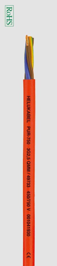 Гибкие кабели управления HELUKABEL PUR- PUR-750