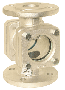 Смотровое стекло Schauglas DN25, GG25, PN16, Deckelscheibe: Natronkalkglas DIN8902