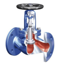 Клапан запорный с сильфонным уплотнением ARI-FABA-Plus 35.046 DN40 PN40 фланец