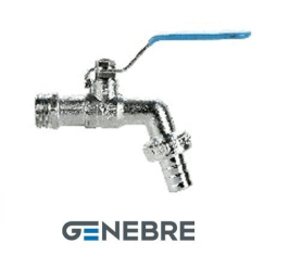 Кран шаровой Genebre, Латунь / Латунь / PTFE, Рычаг
