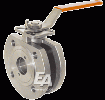 Кран шаровый компактный DN65, PN16 нерж. сталь 1.4408/PTFE-FKM, ISO5211, рукоятка