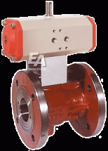 Кран шаровый-VO, DN32, с приводом NE05 GG-25, PTFE/NBR/Ms-hartv., 24V DC, время. сраб. ca. 8s