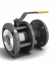 11с67п КШ.Р.Ф.ХХХ.40 СП Кран шаровой с/проходн.  разб. LD PN40, Сталь 20 / Нерж. сталь 1.4308 / PTFE, фланец/фланец