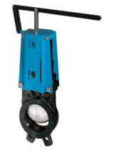 Задвижка шиберная ножевая, GG25/metall, DN125, PN10, Gehäuse: GG25, Schieberblatt: Edelstahl