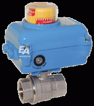 Кран шаровый-ZU, 2", с приводом-NE09 Ed./PTFE-FKM, 24V DC, время. сраб. 17сек