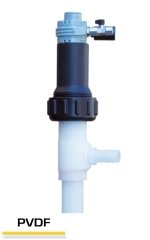 Бочковой пневматический насос TR F-PN, PVDF, L. 1200 MM