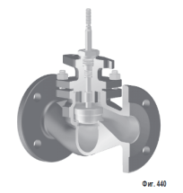 Клапан регулирующий 12.440 ARI-STEVI б/пр  PN16, чугун EN-JL1040/PTFE Тмакс=+250оС фланцевое (DN65 PN16)