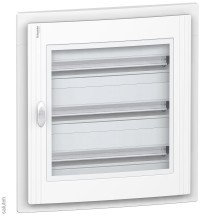 Pragma Щит распределительный встраиваемый ЩРв-72 IP40 пластиковый белый прозрачная дверь (PRA24324)