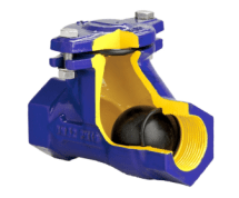 Клапан обратный шаровой Zetkama, PN16, GGG40 / 44100 / NBR, вн. резьба (DN50 PN16 401В-050-В55)