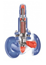 Перепускной клапан 52.753 ARI-PRESO PN16 материал корпуса: нерж.сталь Тмакс=+450оС фланец (DN25 Kvs3, Рнастр=1,6бар, 1-3бар)