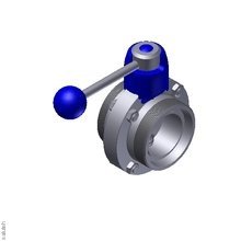 555400321100  Дисковый клапан SV04 GG DN 32 304 BL. HB04 VMQ