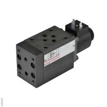 Дроссель регулируемый с обр.клапаном модульного монтажа, СЕТОР5, дросселирование на сливе, одиночный для канала А, 160 л/мин, мах 315 бар