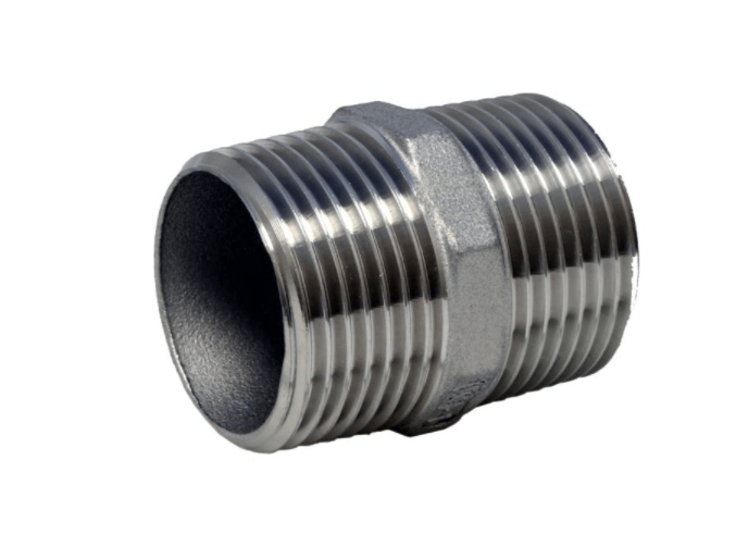 Двойной ниппель Doppelnippel (konisch) 1/4&quot; (DIN2999), Edelstahl 1.4408