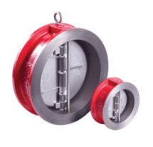 Клапан обратный двухстворчатый РАШВОРК 400-080-16, DN080, PN16, корпус - GJL-250 (GG25), пластины - AISI316 (CF8M), уплотнение - EPDM, М/Ф