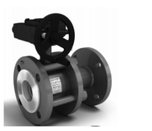 Кран шаровой п/проходн. 11с67п КШ.Р.Ф.Р.16 ПП разб. LD PN16, Сталь 20 / Нерж. сталь 1.4308 / PTFE, фланец/фланец с редукторм (DN100 PN16 КШРФР100.016)