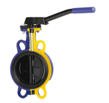 Затвор дисковый поворотный ZETKAMA 497B-032-C-67, DN32, PN16, GGG40 / GGG40 / EPDM, М/Ф, рукоятка