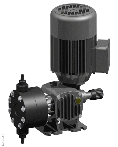 BD0113BA00000 в. Химический мембранный насос D-BA 113/10, 400/3/50, 0,25 кВт 113л/ч 10bar ПВХ 3/4&quot; G