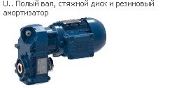 Цилиндрический мотор-редуктор Watt Drive FH022-11N-80-06F-TH-TF