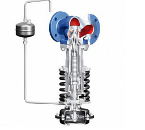 Регулятор давления  до себя ARI-PREDEX 23.705 DN25 PN25, EPDM, с приводом UDA40 (8.0-16.0) фл. корпус чугун