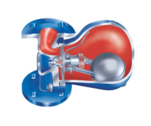 Конденсатоотводчик  ARI-Cona S 55.631.1. DN25 PN16 R13 со встр.фильтр.,гориз.исп.,поток слева, рег.R13