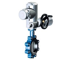 Затвор поворотный 22.014 ARI-ZIVA®-ZE LUG PN16, EN-JS1030 (DN250 PN16 с эл.прив. Auma SQ07.2, IP68 400 V потенц., конц.выключ.)