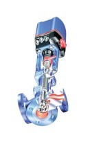 Клапан регулирующий 35.453 ARI-STEVI 3-ход..PN40 1.0619+N с прив. фланец (DN25 Kvs:2,5 EPDM Premio®-Plus 2G, 2.2 kN, IP65 4-20мА,инд.пол.)