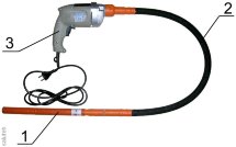 Глубинный вибратор портативный ИВ-115 (d.. 28мм) 220 (1 фазн)/50